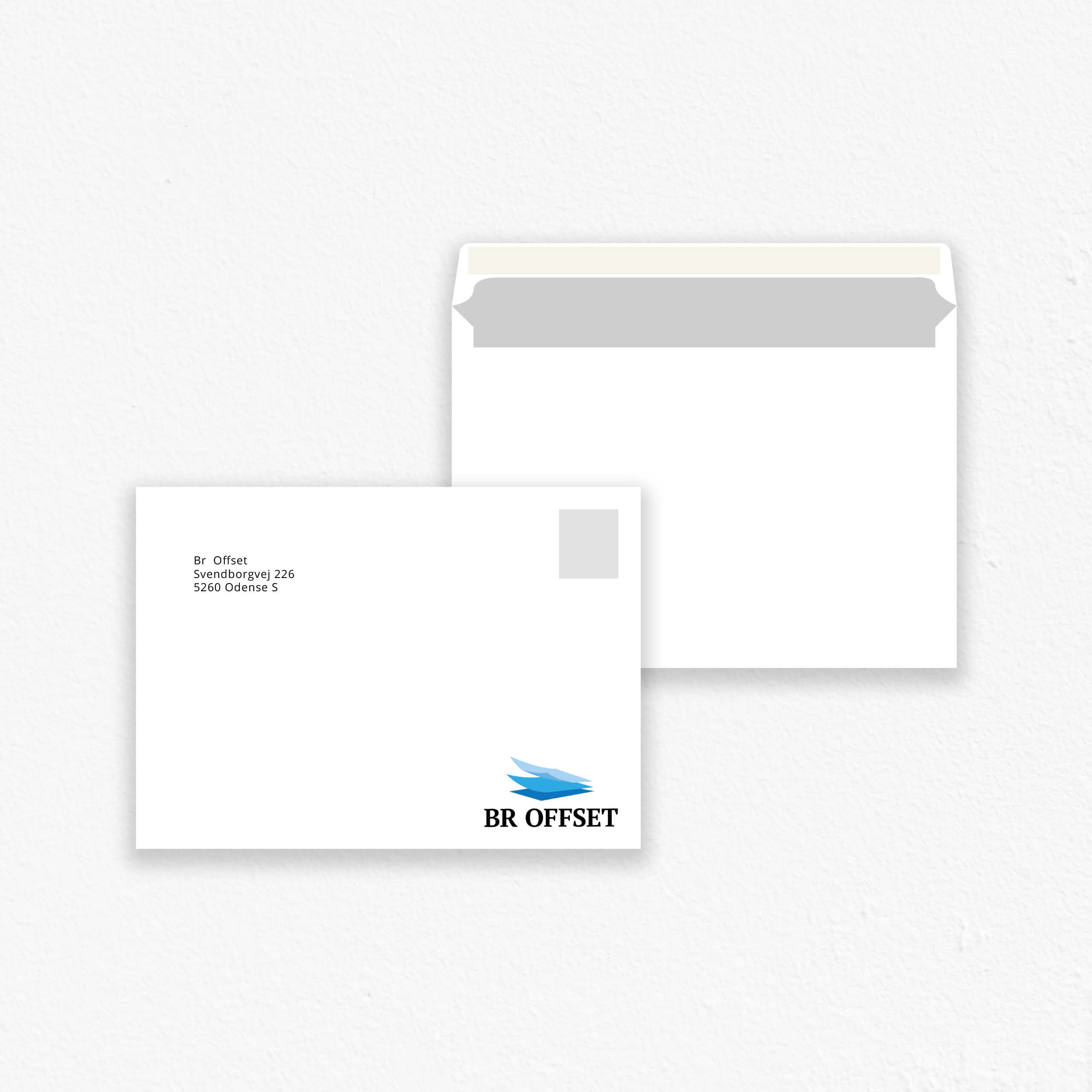 ➡ Kuverter logotryk trykte kuverter online