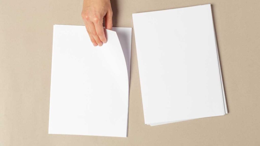 Disse papirtyper kan du vælge imellem